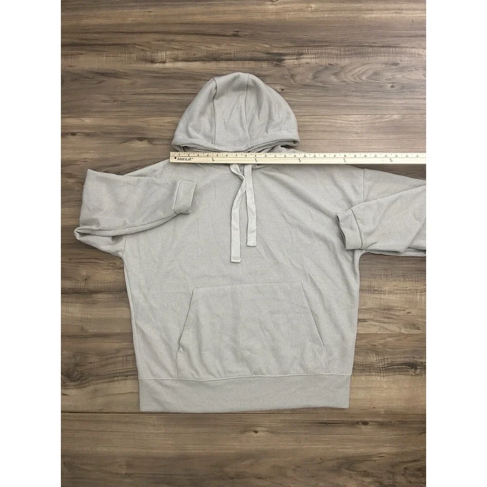 Zara Men's Pullover Hoodie Knitted Sweater Size Medium Beige‎